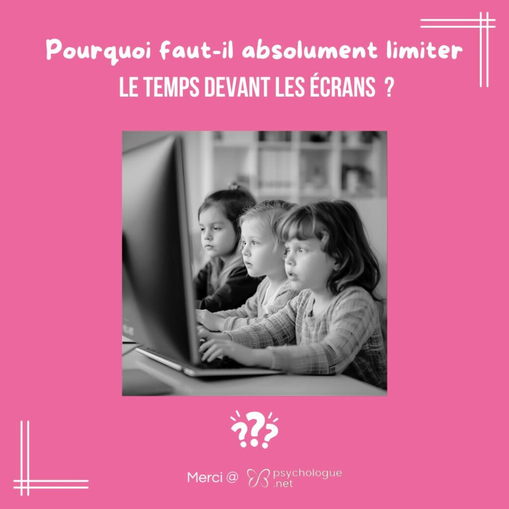 Le cerveau d’un enfant exposé aux écrans vs. sans écrans (Publication Instagram)